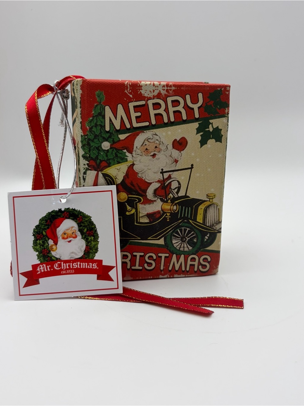 Mr. Christmas 2022 Mini Musical Songbook Ornament Plays Jolly Old St. Nicholas
